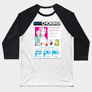 Choking Poster featuring Bea Arthur and a unicorn Baseball T-Shirt